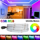 economico Strisce LED-5 v usb rgb cob ha condotto la striscia luminosa 1-3 metri cambia colore striscia di luce tv retroilluminazione ir24 controller chiave fondo mobile flessibile per camera da letto cucina casa