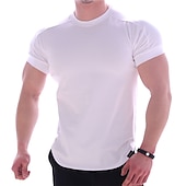 economico T-shirt e canotte attive da uomo-Per uomo maglietta Maglia da palestra Maglia da allenamento Camicie da allenamento Girocollo Manica corta Addestramento Sportivo Fitness Casual / quotidiano Palestra Asciugatura rapida Traspirazione