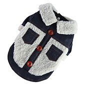 tanie Płaszcze-Psy Koty Płaszcz Kurtka Sport Codzienny Zima Ciepłe Oddychający Miękka Zmywalny Wygodny Na zewnątrz Codzienne Ubranka dla psów for Bichon frise Szpic miniaturowy szczeniaków i młodych kotów Motyl