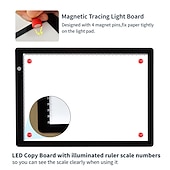 voordelige Computers &amp; tablets-a4 8,5 inch led tekentafel lichtbak tracer veelkleurige versie grafisch tekenblok schilderspeelgoed voor kinderen