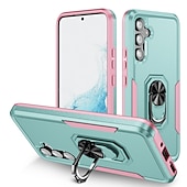 Недорогие Чехлы для Samsung-Чехол для Samsung Galaxy S23 Ultra Plus FE A14 A54 военного класса двухслойный противоударный тяжёлый защитный чехол встроенный вращающийся магнитный кольцевой держатель