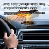 cheap Car Heating Equipment-12V/24V Car Heater 2 In 1 Heating Cooling Car Fan Portable Electric Heating Fan Defogger Windshield Defogging Parking Heater