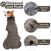 cheap Coats-Dog Cat Coat Jacket Vest Fashion British Winter Waterproof Warm Breathable Soft Washable Christmas Halloween Outdoor Casual Daily Dog Clothing for Bichon Frise Pomeranian Baby Pet Papillon Small