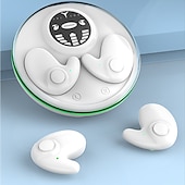 abordables Écouteurs Bluetooth sans fil-Écouteurs stéréo sans fil pour le sommeil Mini écouteurs intra-auriculaires à réduction de bruit Écouteurs à conduction osseuse Bluetooth avec boîtier de charge