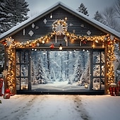 cheap Christmas Garage Door Covers-Christmas Door Decorations Outdoor Garage Door Cover Window View Xmas Door Banner Party Large Door Mural Backdrop Decoration forHoliday Home Wall Decorations