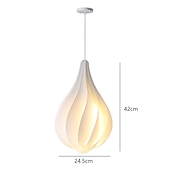 economico Luci a sospensione-lampada a sospensione a forma di bocciolo danese paralume in acrilico lampada a sospensione lunghezza 20*35 cm/25*42 cm altezza pendente a led può essere utilizzato per cucina isola camera da letto