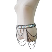 preiswerte Zubehör und mehr-Körperkette Taillengürtel Taillengürtel Metallisch Glitzern Sexy Legierung Für Disco Cosplay Karneval Damen Modeschmuck Modeschmuck