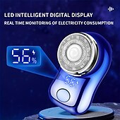 cheap Shaving &amp; Hair Removal-Electric Razor For MenMini-Shave Portable Electric Shaver Pocket Size Portable Shaver Wet And Dry Men&#039;s Razor USB Rechargeable Shaver