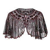 economico Sciarpe &amp; Wrap-Retrò Vintage Anni Ruggenti Anni 1920 Abiti Fascia Flapper Set di accessori Il grande Gatsby Invitato al matrimonio Paillettes Paillettes Per donna Halloween Carnevale Mascherata Carnevale Festa