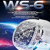 رخيصةأون ساعات ذكية-WS-6 ساعة ذكية 1.86 بوصة سمارت ووتش بلوتوث ECG + PPG مراقبة درجة الحرارة عداد الخطى متوافق مع Android iOS نسائي رجالي إسبات الطويل مكالمات بدون يد ضد الماء IP68 علبة ساعة 48 ملم
