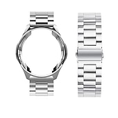cheap Samsung Watch Bands-Watch Band for Samsung Galaxy Watch 6 5 4 40/44mm Watch 6 Classic 43/47mm Watch 5 Pro 45mm Watch 4 Classic 42/46mm 3 41mm Stainless Steel Replacement  Strap with Case Sport Band Wristband