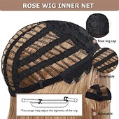 economico parrucca più vecchia-parrucche bionde lunghe per donne bianche parrucche bionde dritte a strati con radici scure parrucca di halloween cosplay quotidiana da 25 pollici di capelli sintetici