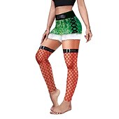 preiswerte Weihnachtskostüme für Erwachsene-Weihnachtsmann Leggins Jogginghosen Damen Weihnachten Heiligabend Weihnachten Erwachsene Weihnachten Silvester Hosen