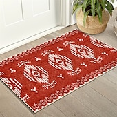 preiswerte Küchenteppiche &amp; Matten-Geometrischer abstrakter Läuferteppich, Küchenmatte, rutschfester, ölbeständiger Teppich, Innen- und Außenmatte, Nachttisch, Schlafzimmer, Dekor, Badezimmermatte, Eingangsteppich, Fußmatte