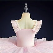 levne Dětské taneční oblečení-Dětské taneční kostýmy Balet Taneční kostýmy Šaty Flitry Tyl Dívčí Výkon Párty Bez rukávů Spandex Organza
