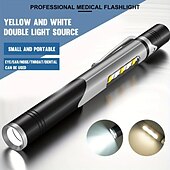 cheap Flashlights-MINI Medical Penlight Type-c USB Charging Built-in Battery Medical Flashlight Portable Medical Pen Lamp XPG LED