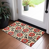 preiswerte Fußmatten-Florale Eulen-Fußmatte, Fußmatten, waschbare Teppiche, Küchenmatte, rutschfester, ölbeständiger Boho-Teppich, Innen- und Außenmatte, Schlafzimmer-Dekor, Badezimmermatte, Eingangsteppich