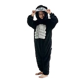 halpa Pari- ja ryhmäasut-Lasten Aikuisten Eläin Piirretty Ryhmäpuku Yöasut Pyjamahaalarit Karnevaali puku Animal Pelle Pyjamahaalarit Kigurumi Pyjama söpö tyyli varten Miehet ja naiset Pojat ja tytöt Joulu Karnevaali Uusi