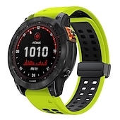 baratos Relógios Garmin-Pulseiras de Relógio para Garmin Fenix 7 7X 6 6X Pro Epix Pro 47mm 51mm Instinct 2X Approach S70 47mm S62 S60 Forerunner 955 945 Epix Marq Descent Quatix 22mm 26mm Silicone Substituição Alça