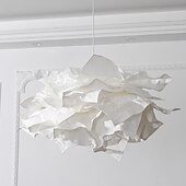 economico Luci Isola cucina-Lampadario di carta fatto a mano paralume nuvola creativo fai da te medievale retrò lampade a sospensione lampade sala da pranzo decorazioni camera da letto luci soggiorno 110-240v