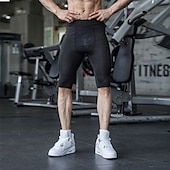 billige aktive shorts for menn-Herre Shorts Søndagsshorts Sport Ut på byen Helg Løp Fritid Elastisk midje عادي Knelengde Gymnastik Sportsklær Svart Hvit Mikroelastisk