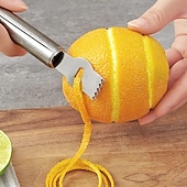 cheap Fruit &amp; Vegetable Tools-1pc Lemon Zester Grater Stainless Steel Peeler Kitchen Stuff Kitchen Accessories Kitchen Gadgets