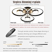 billige Taklamper-led taklys 4/8/12 hode dimbar moderne sirkeldesign taklamper er egnet for innebygd metall akryl sputnik fyrverkeri kronblader led lysarmaturer i stuer og soverom 110-240v