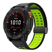 baratos Relógios Garmin-Pulseiras de Relógio para Garmin Fenix 7 7X 6 6X Pro Epix Pro 47mm 51mm Instinct 2X Approach S70 47mm S62 S60 Forerunner 955 945 Epix Marq Descent Quatix 22mm 26mm Silicone Substituição Alça