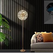 cheap LED Floor Lamp-Modern Floor Lamp Indoor Elegant Floor Lamp Modern Living Room Bedroom Crystal Standing Lamp Creative Personality Floor Lamp Tall Lamp for Bedroom 110-240V