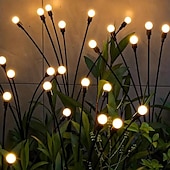 levne Pozemní světla-6/8/10 světla solární zahradní lampa zahradní lampa, led větrem poháněná světluška zemní lampa, zahradní dekorace festivalová lampa
