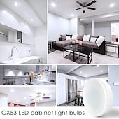 お買い得  LEDバイピンライト-4 個 1 個 LED キャビネット電球 gx53 交換 7 ワットメインライトなし PC カバーダウンライトシーリングライト省エネ 220-240v