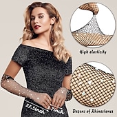 economico Accessori e altro-Retrò Vintage Anni 1950 Anni 1920 Guanti Lunghi Invitato al matrimonio Costume Per donna Carnevale Capodanno Matrimonio Ospite di nozze Evento / Festa Adulti Guanti