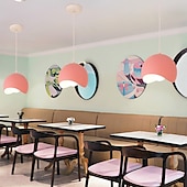 abordables Éclairages pour îlot-Abat-jour suspendu, lustre de plafond d&#039;éclairage de style créatif circulaire, luminaires encastrés à source de lumière E27, lampe suspendue de salon de chevet de couloir 110-240v