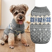 ieftine Pulovere-Câini Pisici Pulovere Jumper Petrecere Casual Iarnă Respirabil Απαλό Lavabil Comfortabil Crăciun În aer liber Casul / Zilnic Îmbrăcăminte pentru câini for Bichon Frise Pomeran un Animalut Fluture