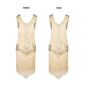 ieftine îmbrăcăminte-set cu rochie cu flapper bentiță cu pene colier cu perle artificiale mănuși lungi de operă cercei portațigară ținute pentru femei în anii 20 în anii 1920 rochie de cocktail gatsby flapper fata