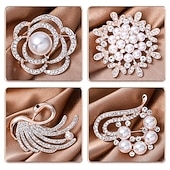 baratos Acessórios e mais-Elegante Retro Vintage Anos 50 Broche O Grande Gatsby Convidado do casamento Fantasia Mulheres Casamento Convidado do casamento Recepção de Casamento Adulto Broche