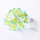 cheap Battery String Lights-Elegant Wedding Reception Party 10 LEDs LED Butterfly Lights Fairy String Lights Christmas Garland For Wedding Decoration Outdoor Room Garland Decoration Curtain Lights 1 set