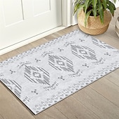 preiswerte Küchenteppiche &amp; Matten-Geometrischer abstrakter Läuferteppich, Küchenmatte, rutschfester, ölbeständiger Teppich, Innen- und Außenmatte, Nachttisch, Schlafzimmer, Dekor, Badezimmermatte, Eingangsteppich, Fußmatte