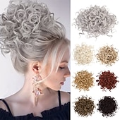 abordables Coletas-Correa Coletas Mujer / Suave / Clásico Pelo sintético Pedazo de cabello La extensión del pelo Rizado Media Fiesta / Noche / Ropa Cotidiana / Vacaciones