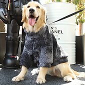 billiga Rockar-Hund Katt Kappor Jakke Mode party Vinter Varm Andningsfunktion Mjuk Tvättbar Bekväm Jul Halloween Utomhus Ledigt / vardag Hundkläder for Hes Labrador alaskan malamute golden retriever Corgi