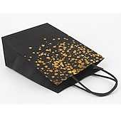 cheap Event &amp; Party Supplies-12PCS Bronzing Love Heart Printed Paper Bags Gift Packaging Bag
