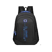 Men's Black School Backpack with Green Accents and USB Port – Lightweight Laptop Bag for Teen Boys, College Students, or Daily Commut4