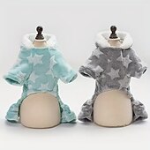 baratos Pijamas-Cachorros Gatos Pijamas Estilo bonito Casual Inverno Respirável Macio Lavável Confortável Ao ar livre Casual / Diário Roupas para cães for Bichon Frise Pomerânia Animais de Pequeno Porte Borboleta