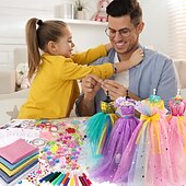 levne Sady panenek princezen-design dětského oblečení šicí sada pro dívky 6-12 let osvícení kutilství ruční výroba kreativní výroba dětského oblečení hraček