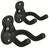 billiga musikinstrument-2pack gitarrhängare, väggmonterad gitarrkrok i metall för folkmusik, bas, elgitarr, klassisk gitarr