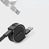 Недорогие Кабели для мобильных телефонов-2023 новый выдвижной USB-кабель 3 в 1, универсальный зарядный кабель для мобильного телефона, кабель для быстрой зарядки, USB-кабель для iPhone, Samsung, Huawei, Xiaomi, Oppo, Google