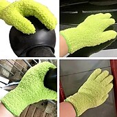 お買い得  車用クリーニング用品-1ペア/2ペア/3ペア洗車グローブマイクロファイバーダスティングクリーニンググローブ洗えるクリーニングミトンキッチンハウスクリーニング車トラックミラーランプブラインドダスティングクリーニング用