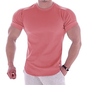 economico T-shirt e canotte attive da uomo-Per uomo maglietta Maglia da palestra Maglia da allenamento Camicie da allenamento Girocollo Manica corta Addestramento Sportivo Fitness Casual / quotidiano Palestra Asciugatura rapida Traspirazione