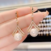 economico Orecchini-Per donna Orecchini a goccia Orecchino geometrico Contento Moda Semplice Orecchini Gioielli Bianco Per Regalo Giornaliero 1 paio