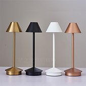 abordables Lampes de table-Lampe de table rechargeable led tactile veilleuse de bureau lampe de lecture sans fil pour restaurant hôtel bar chambre lampe de bureau